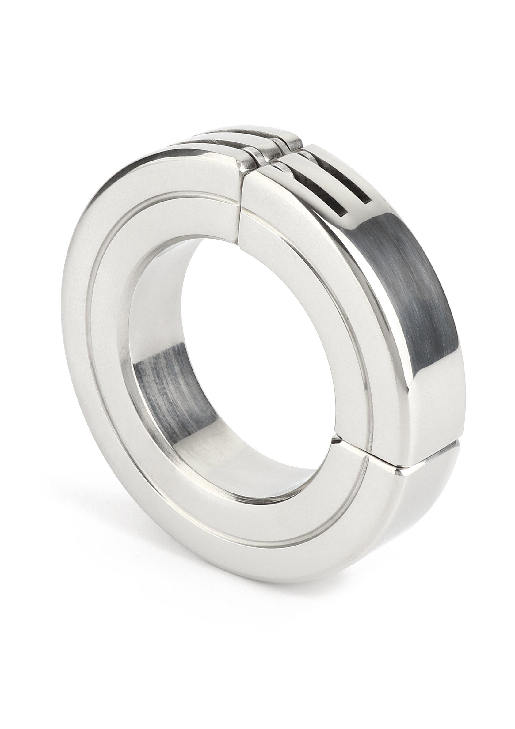 Mr. Steel Hinged Magnetic Cockring 45mm SILVER - 5