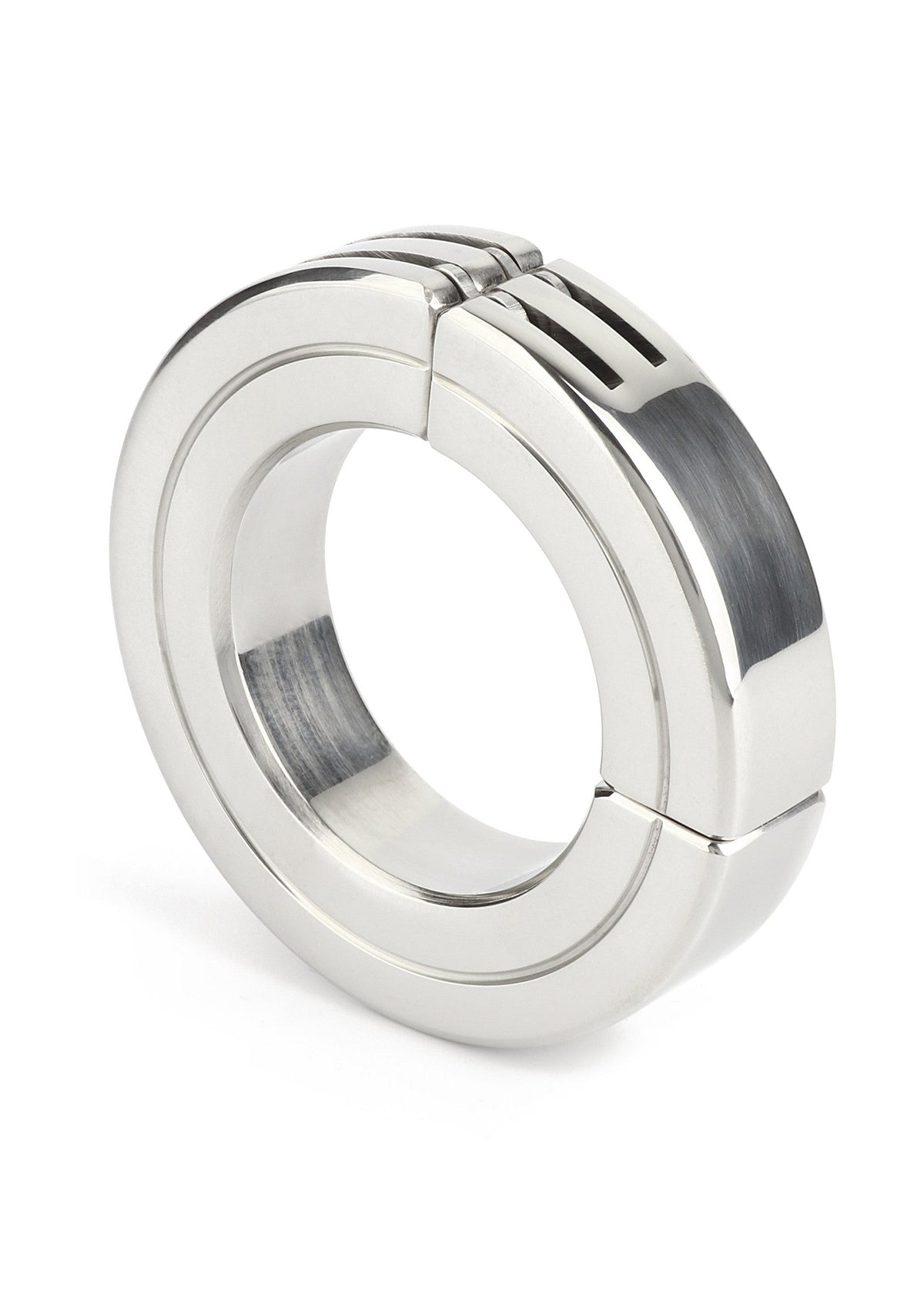 Hinged Magnetic Cockring 45mm SILVER - 0