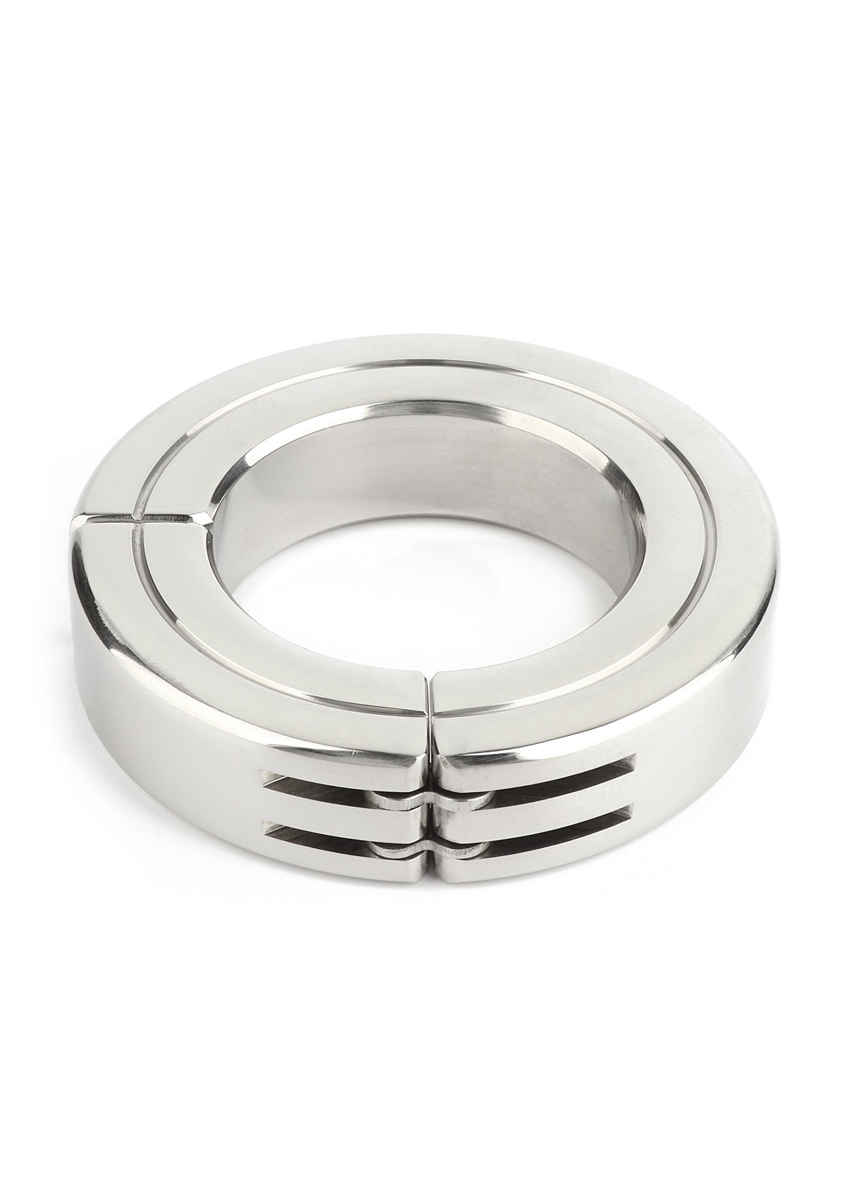 Mr. Steel Hinged Magnetic Cockring 45mm SILVER - 1