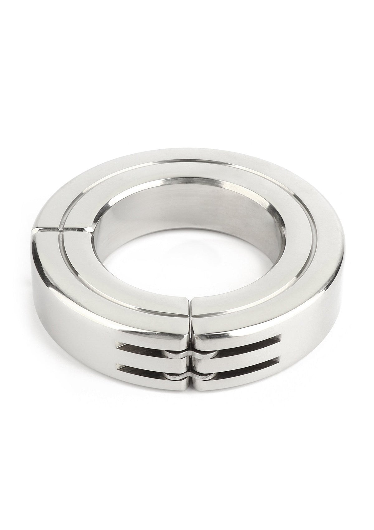 Hinged Magnetic Cockring 45mm SILVER - 3