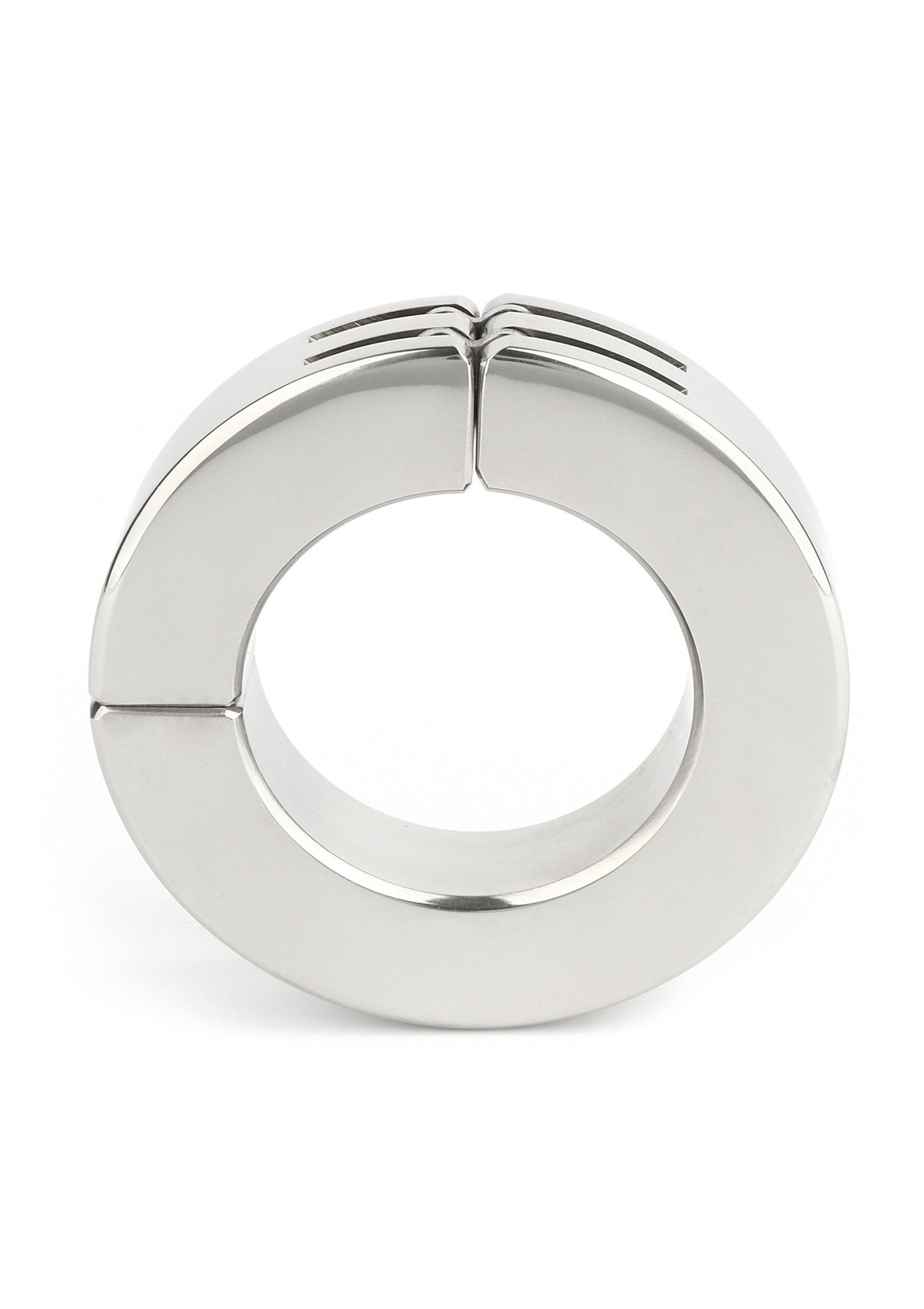 Mr. Steel Hinged Magnetic Cockring 45mm SILVER - 6