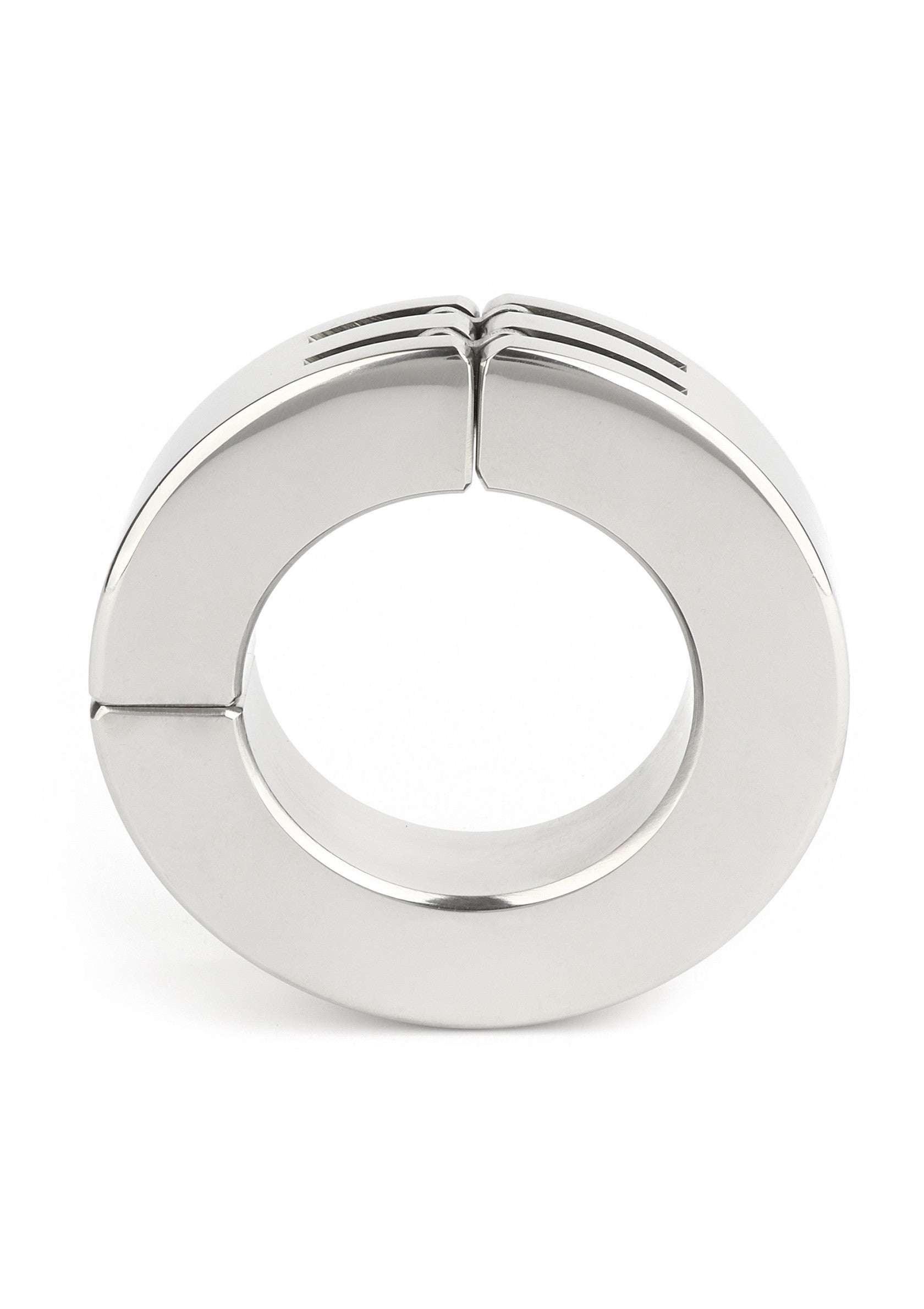 Mr. Steel Hinged Magnetic Cockring 45mm SILVER - 6