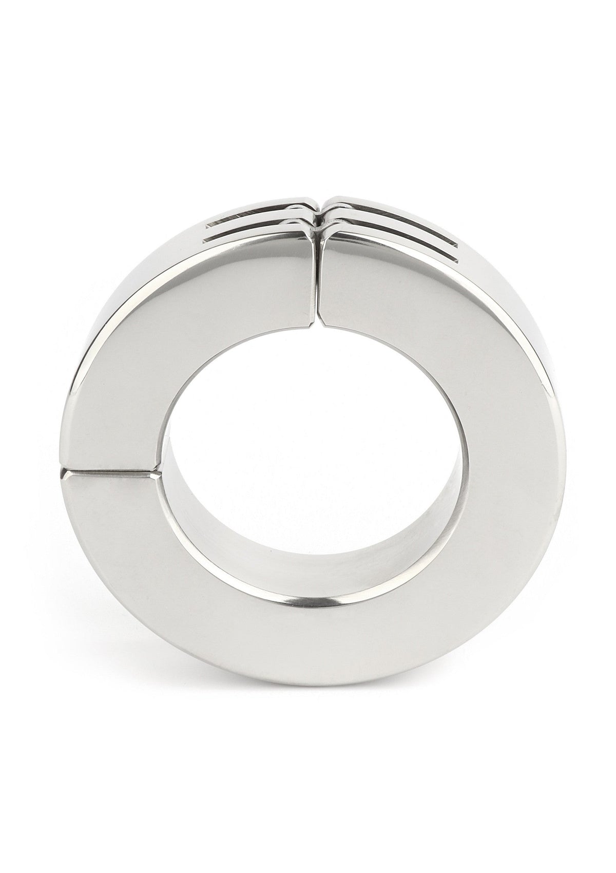 Hinged Magnetic Cockring 45mm SILVER - 4