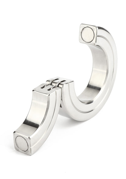 Mr. Steel Hinged Magnetic Cockring 45mm SILVER - 4