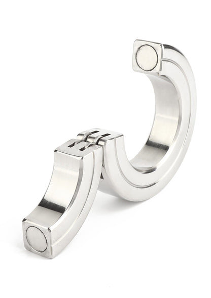 Hinged Magnetic Cockring 45mm SILVER - 5