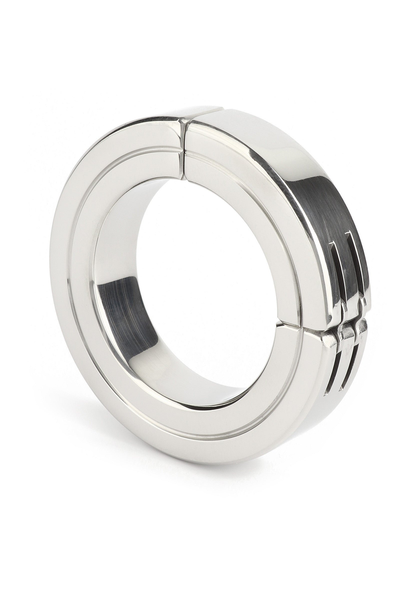 Mr. Steel Hinged Magnetic Cockring 50mm SILVER - 3