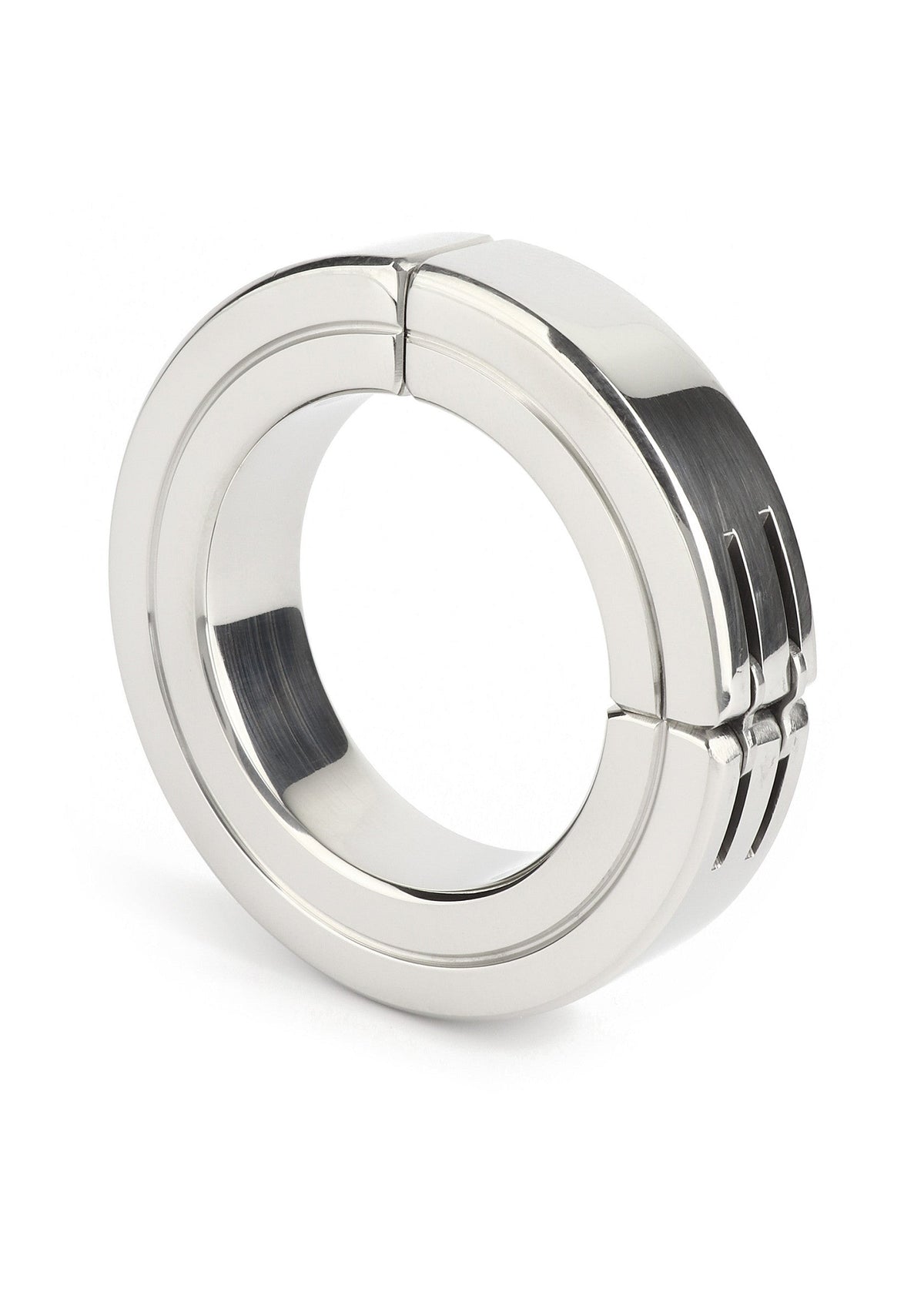 Hinged Magnetic Cockring 50mm SILVER - 0