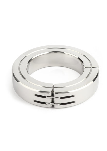 Mr. Steel Hinged Magnetic Cockring 50mm SILVER - 1