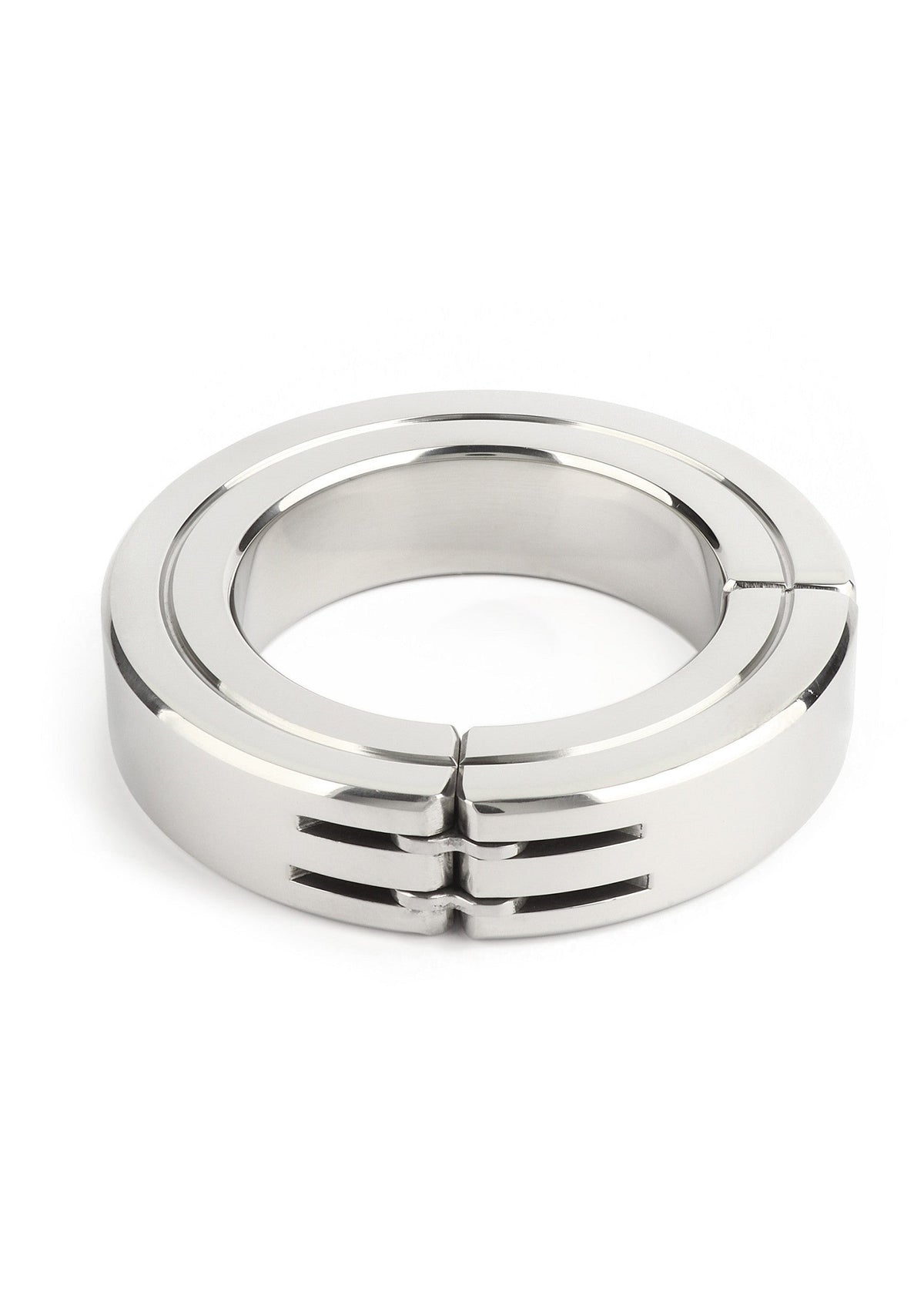 Hinged Magnetic Cockring 50mm SILVER - 3