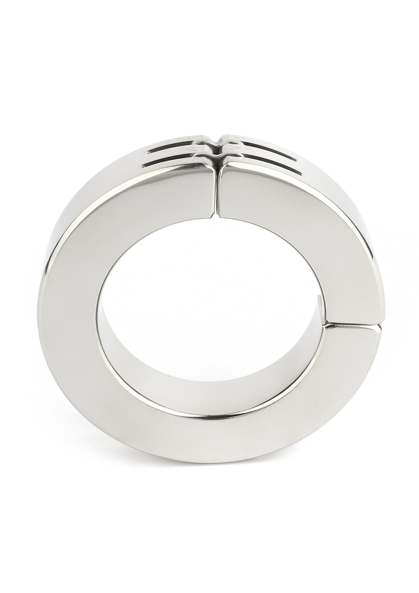 Mr. Steel Hinged Magnetic Cockring 50mm SILVER - 6