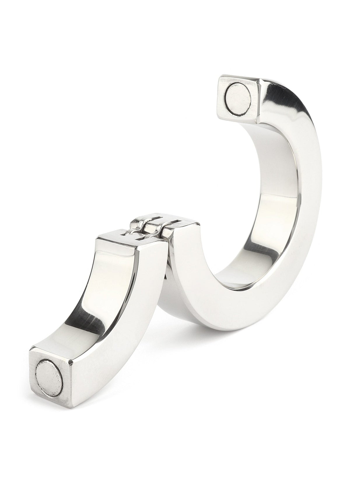 Hinged Magnetic Cockring 50mm SILVER - 5