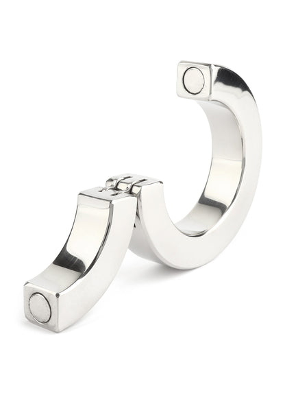 Hinged Magnetic Cockring 50mm SILVER - 5