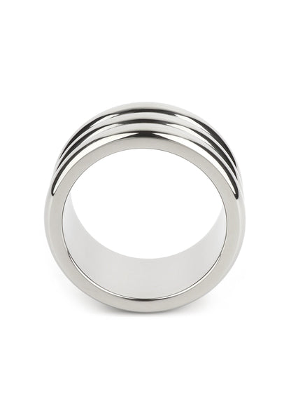Elegant Deep C-Ring 40mm SILVER - 3