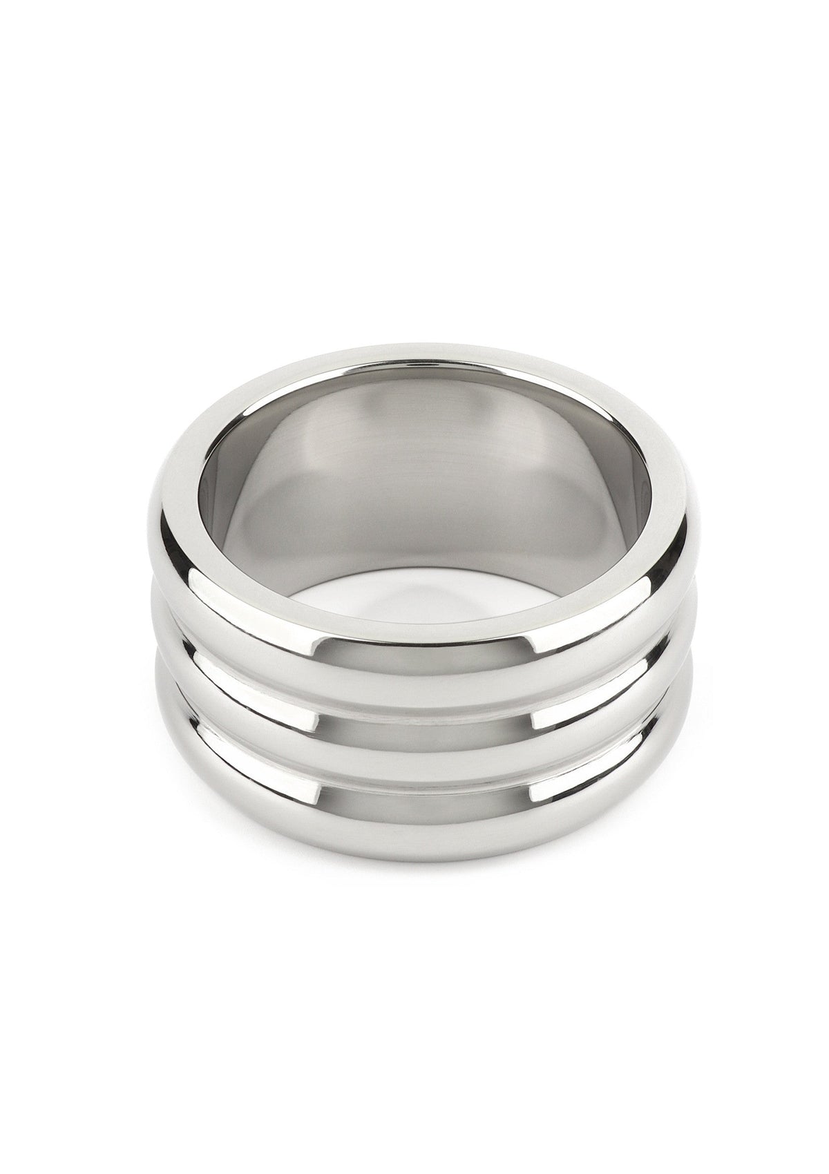 Elegant Deep C-Ring 40mm SILVER - 4