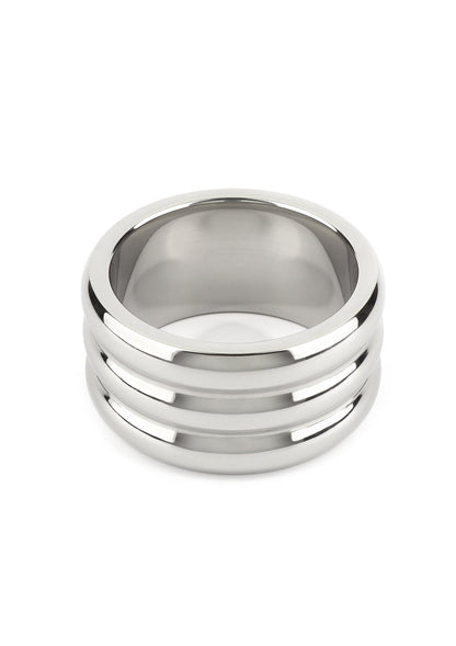 Elegant Deep C-Ring 40mm SILVER - 4