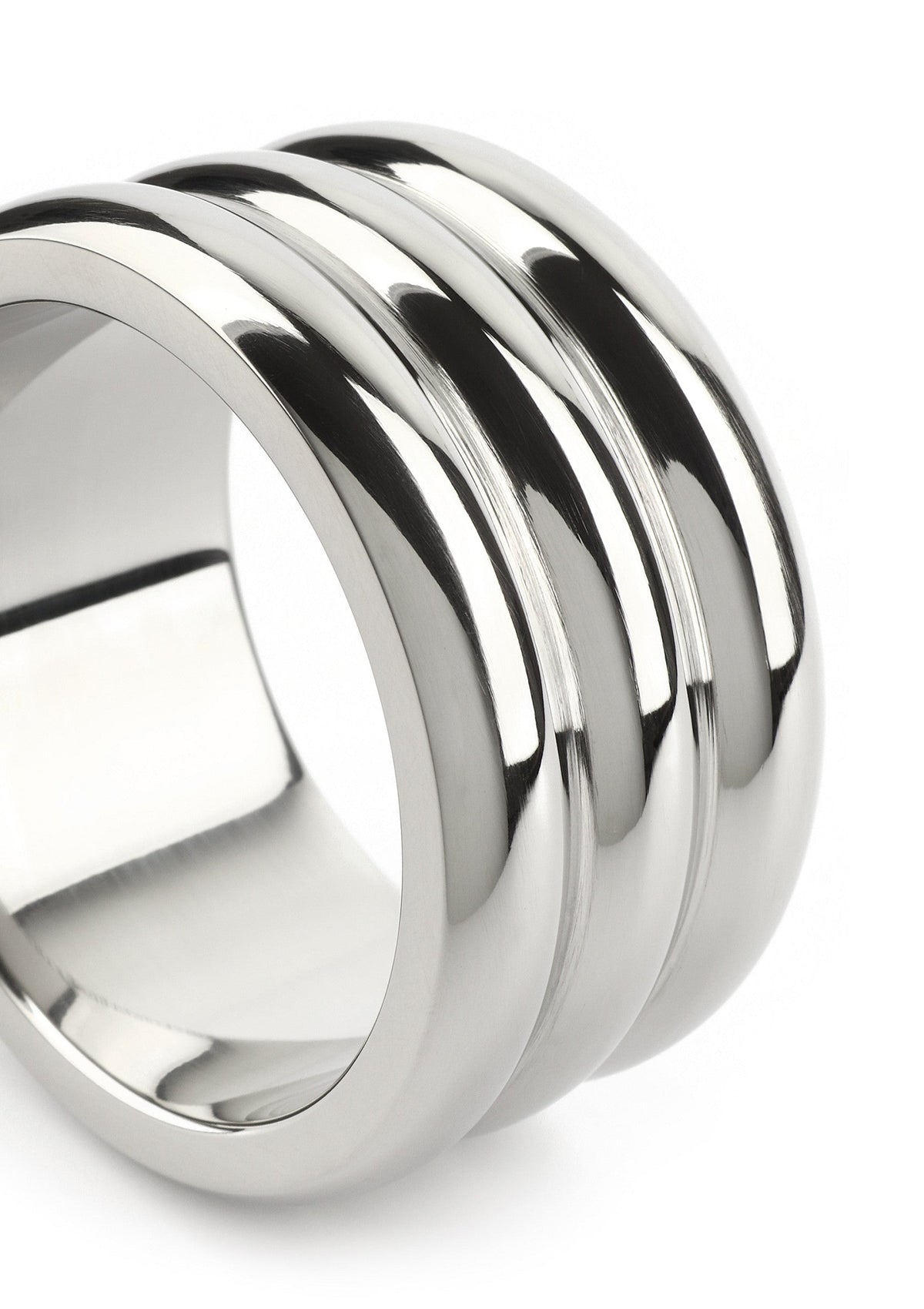 Elegant Deep C-Ring 40mm SILVER - 5