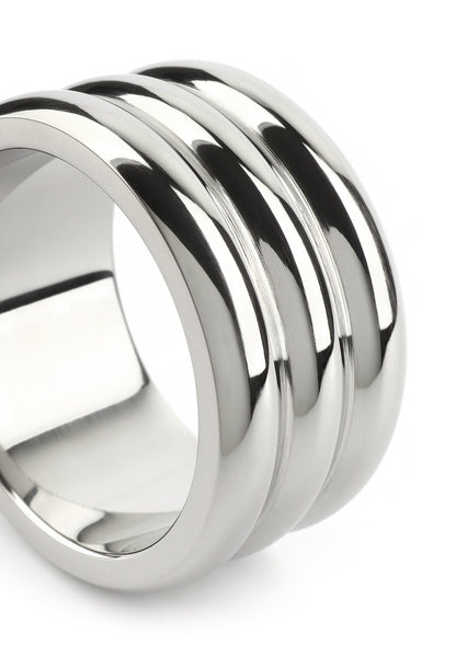 Elegant Deep C-Ring 40mm SILVER - 5