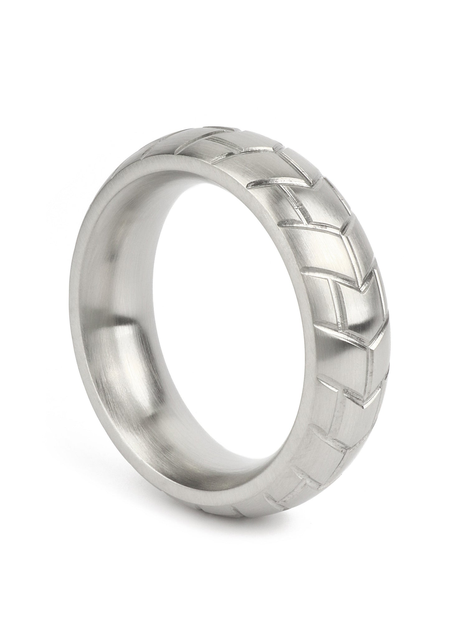 Mr. Steel MeGa Tire C-Ring Satin 45mm SILVER - 0