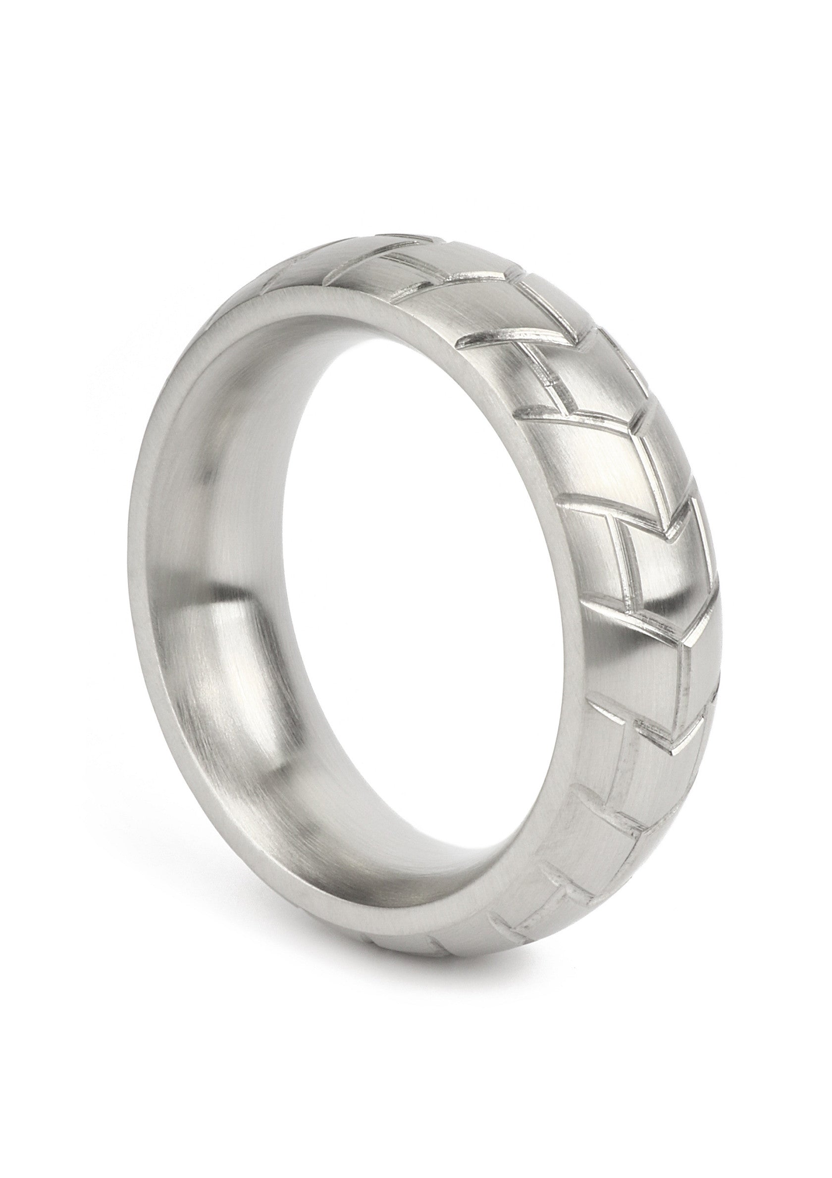 Mr. Steel MeGa Tire C-Ring Satin 45mm SILVER - 0