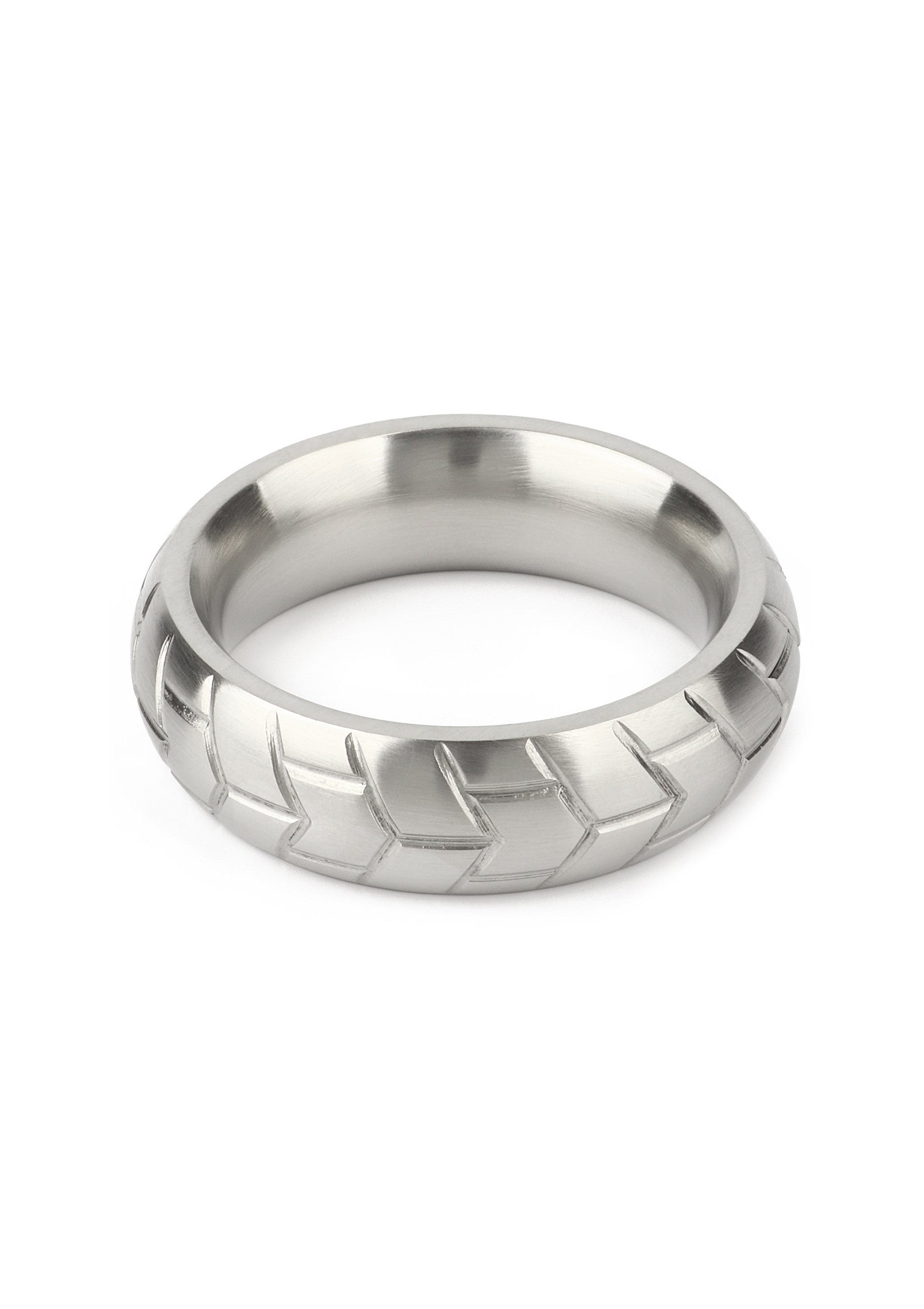 Mr. Steel MeGa Tire C-Ring Satin 45mm SILVER - 1