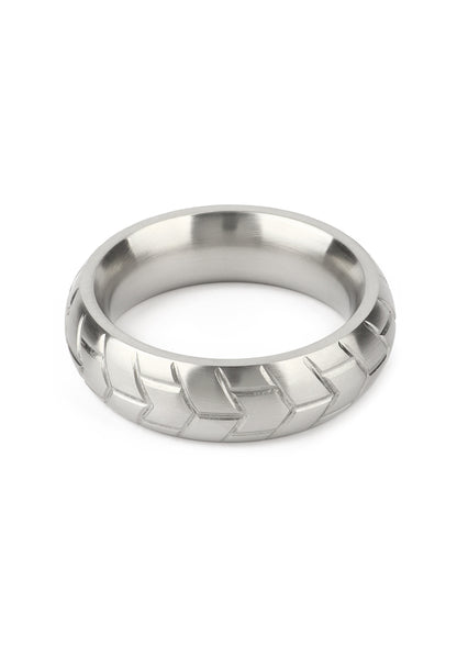 Mr. Steel MeGa Tire C-Ring Satin 45mm SILVER - 1