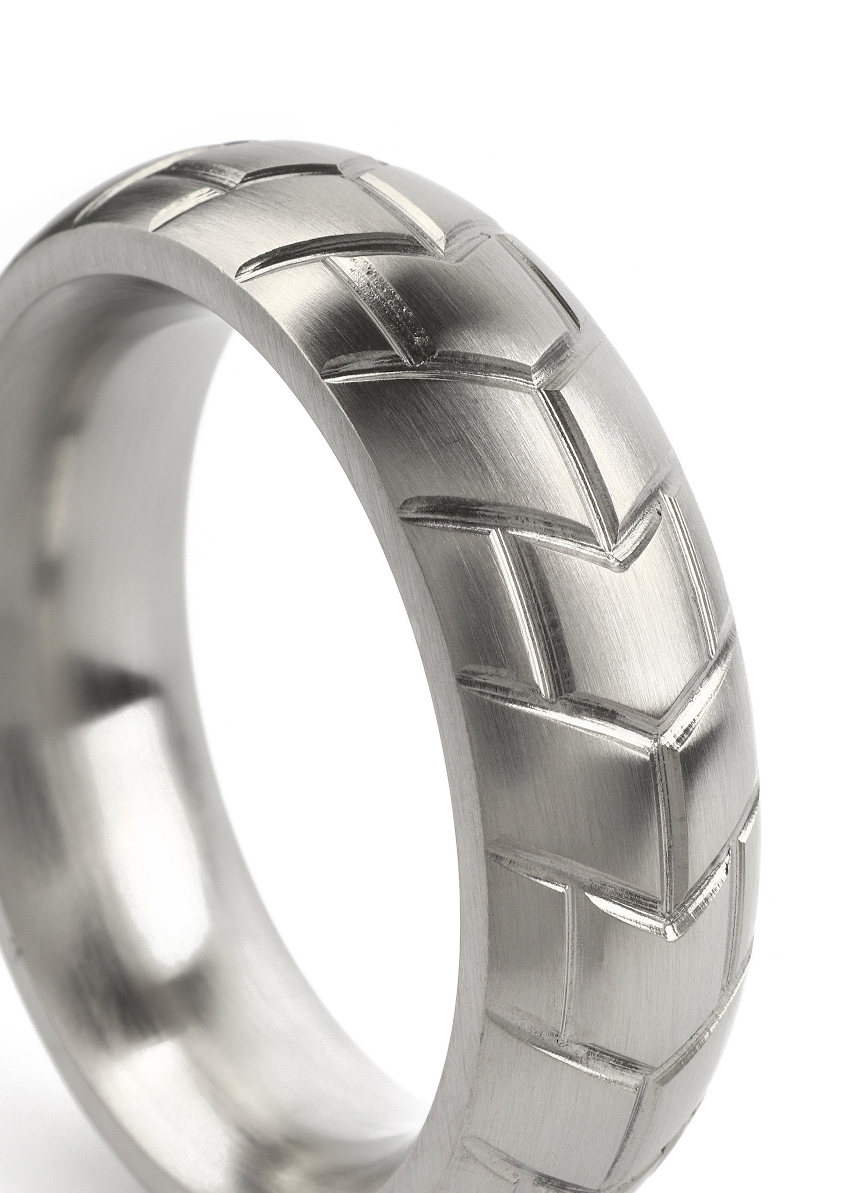 Mr. Steel MeGa Tire C-Ring Satin 45mm SILVER - 5