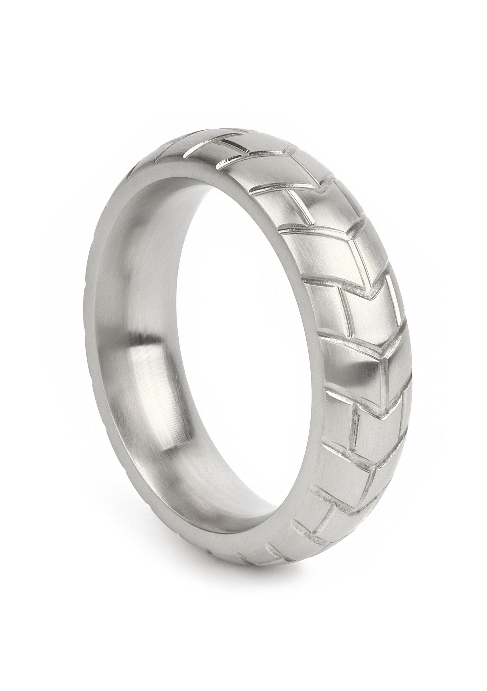 Mr. Steel MeGa Tire C-Ring Satin 50mm SILVER - 1