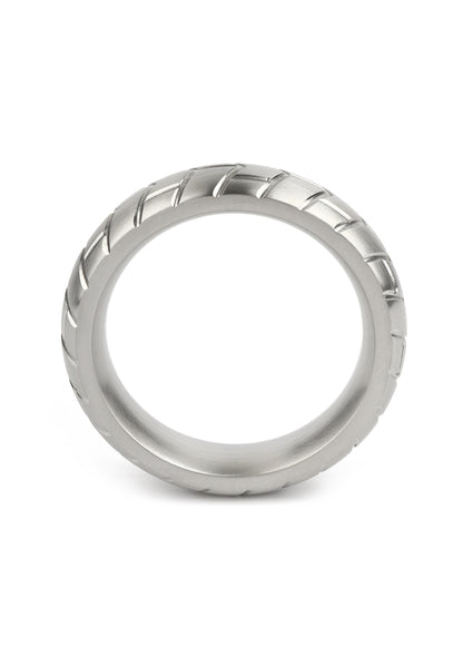 Mr. Steel MeGa Tire C-Ring Satin 50mm SILVER - 2