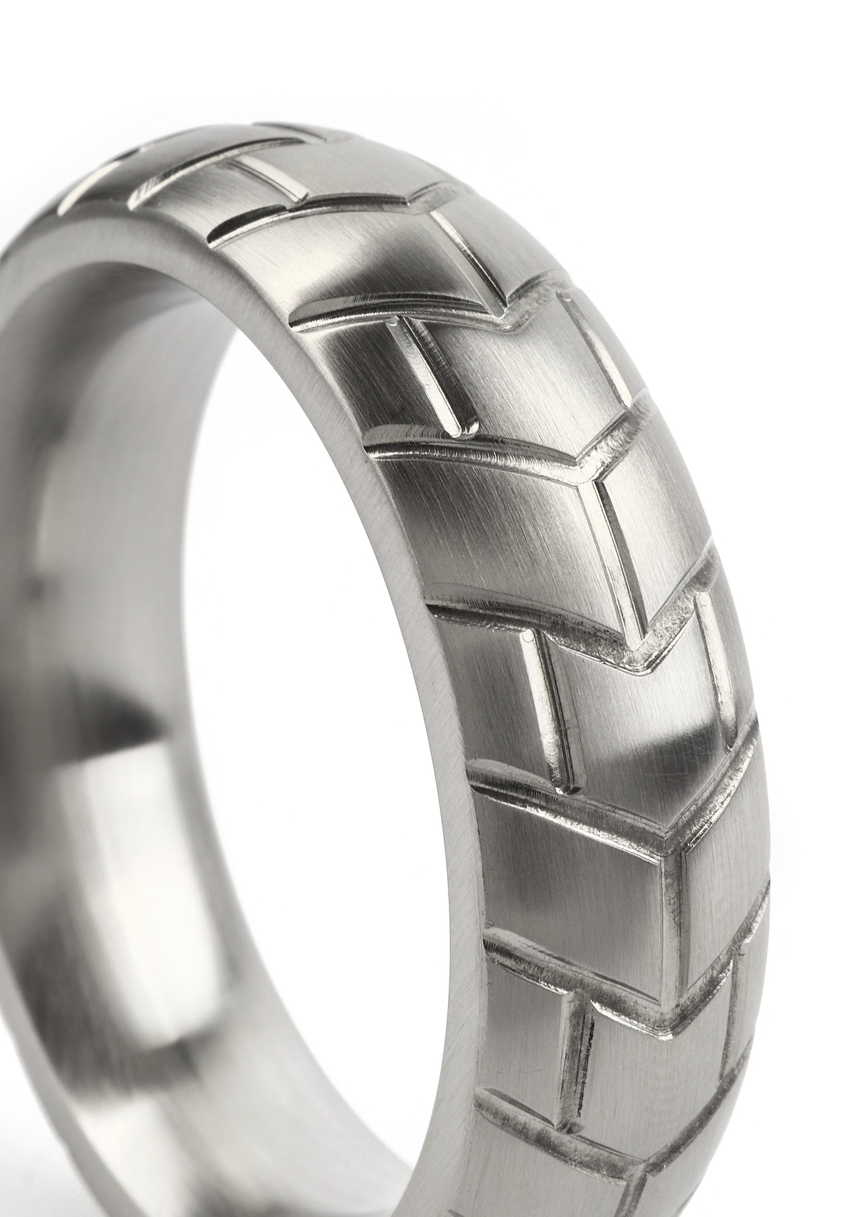 Mr. Steel MeGa Tire C-Ring Satin 50mm SILVER - 3