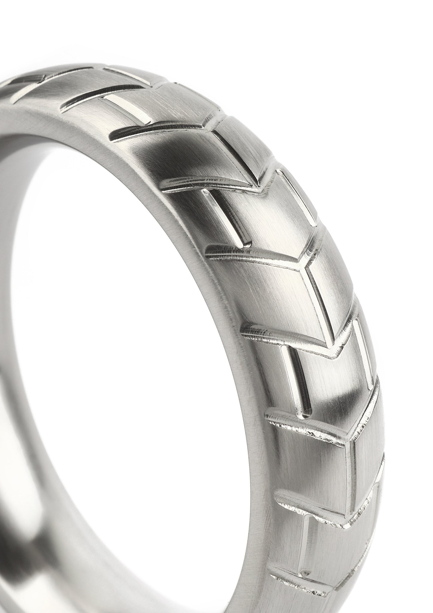 Mr. Steel MeGa Tire C-Ring Satin 55mm SILVER - 5