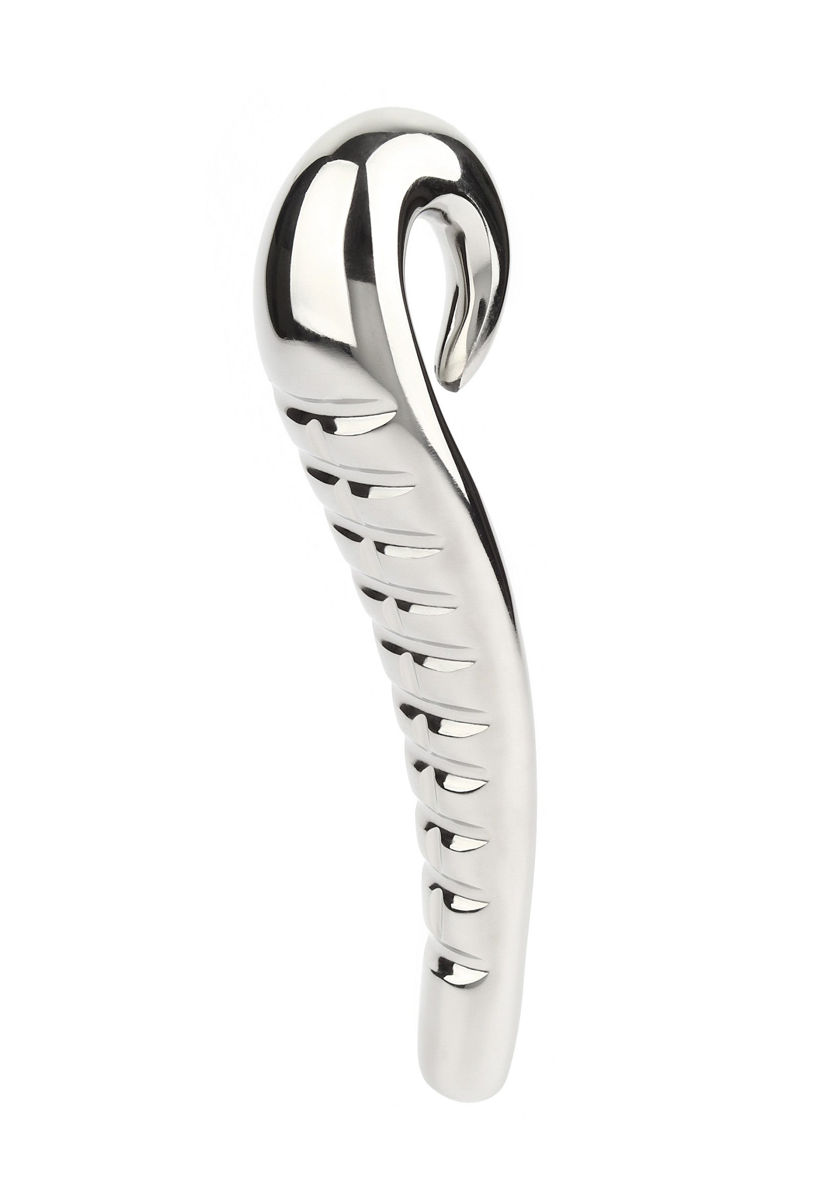 Mr. Steel Devil's Tongue Dildo SILVER - 5