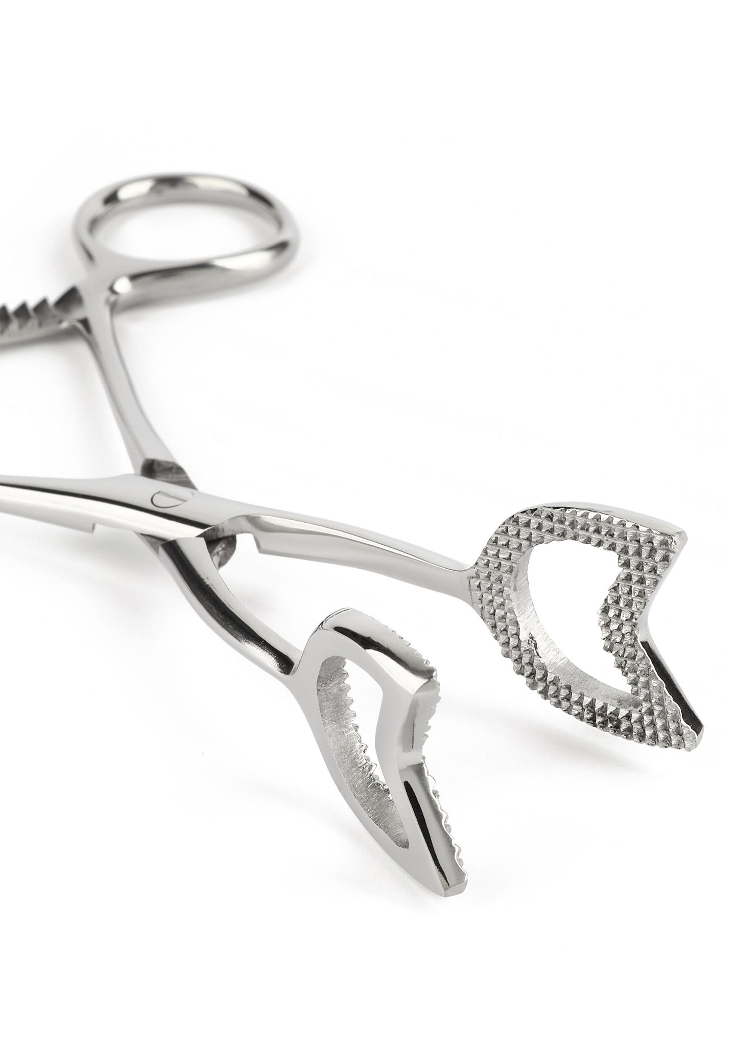 Mr. Steel Cube Tongs V Shape SILVER - 5