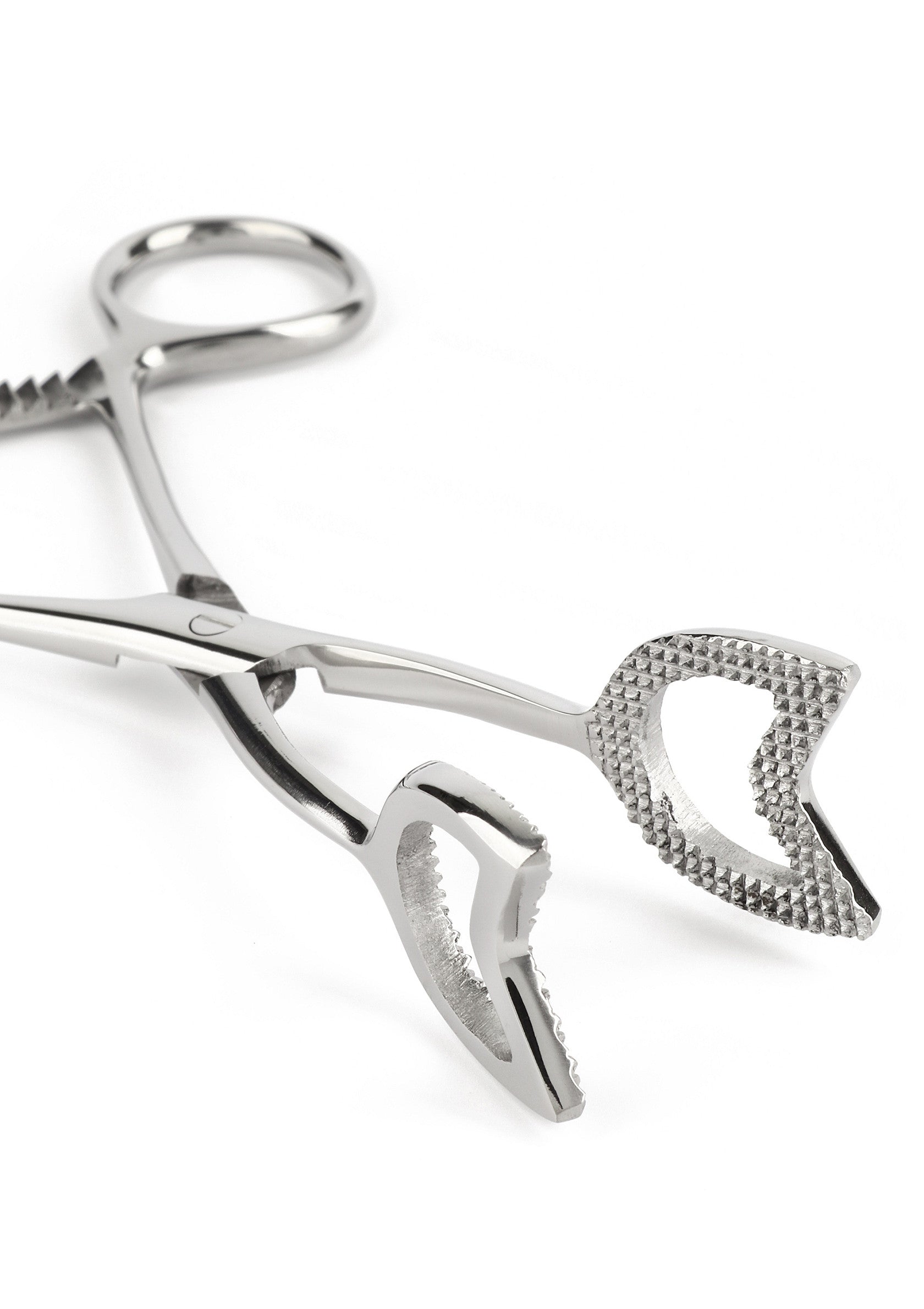 Mr. Steel Cube Tongs V Shape SILVER - 5