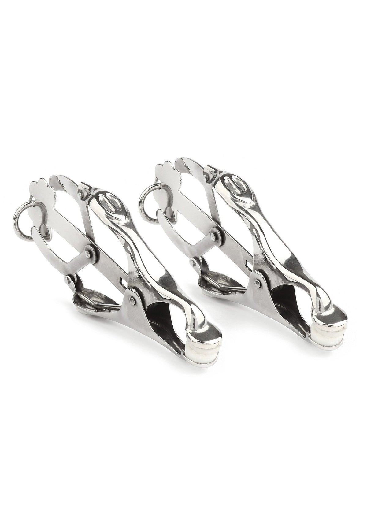 Squeezer Nipple Clamps W Ring SILVER - 0