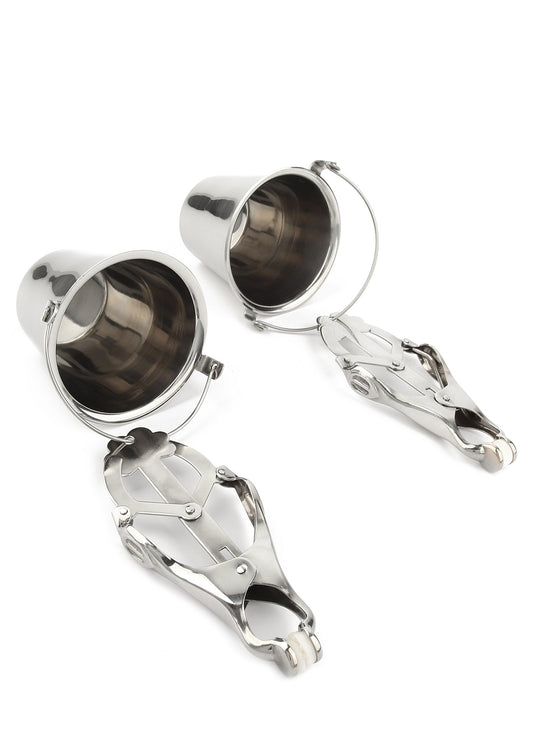 Mr. Steel Nipple Clamps with Buckets