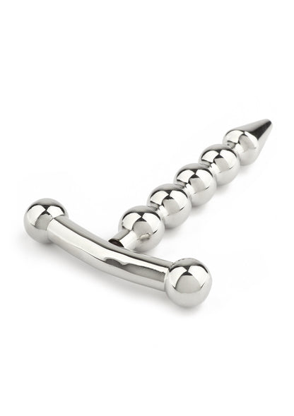 Mr. Steel Rod Ecstasy Beaded Penis Plug SILVER - 1