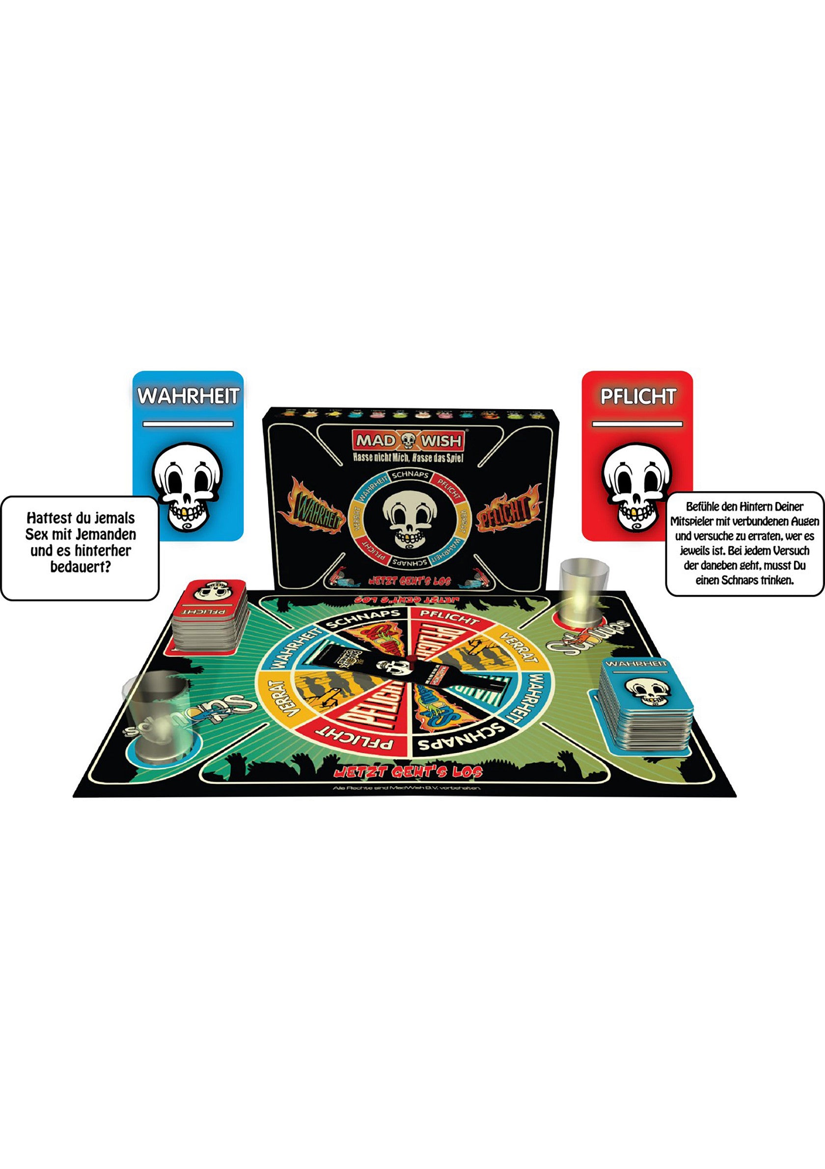 MadWish Pro - Party Drinking Board Game GERMAN - 1