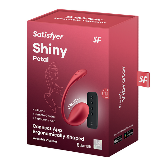 Shiny Petal Connect App - Wearable Paarvibrator - Rot