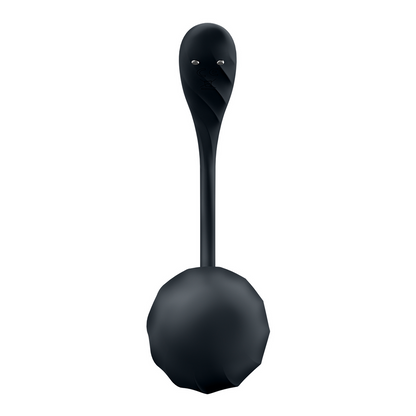 Ribbed Petal Connect App - Draagbare Koppel Vibrator - Zwart Schwarz - 6