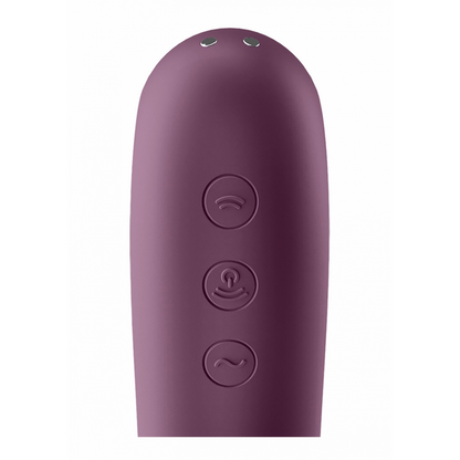 Dual Kiss - Air Pulse Vibrator - Wijnrood Violett - 3
