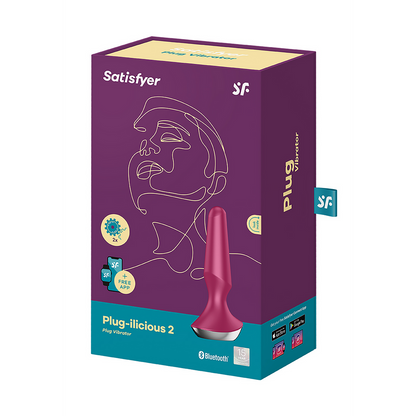 Plug-ilicious 2 - Vibrating Butt Plug - Berry Violett - 2