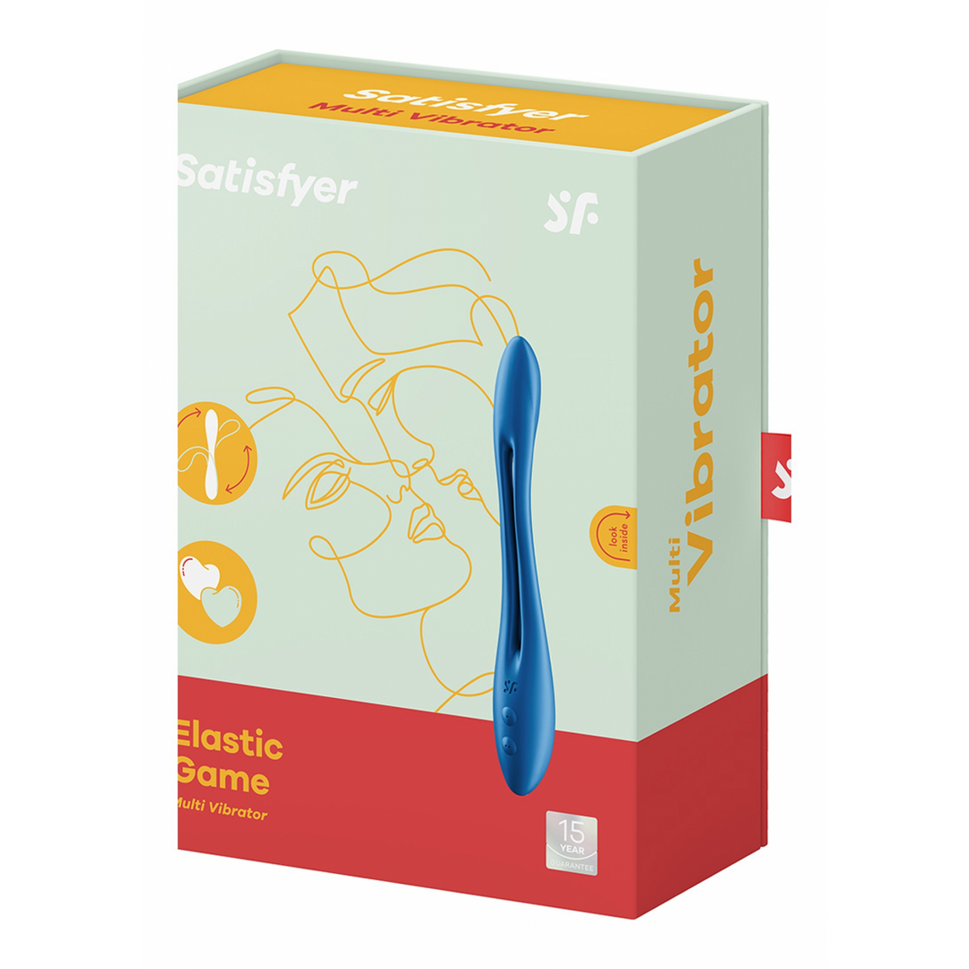Elastic Game - Buigbare Multifunctionele Massager - Donkerblauw Blau - 4