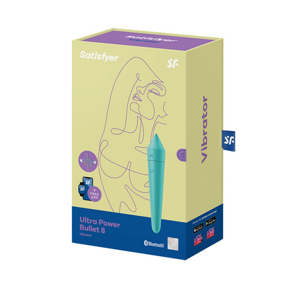 Ultra Power Bullet 8 - Vibrating Bullet - Turquoise Turquoise - 3