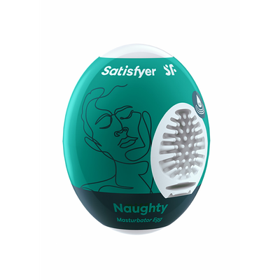 Naughty - Masturbator Egg - Donkergroen Grün - 0