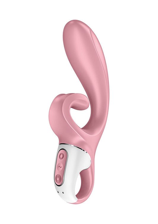 Hug Me - Rabbit Vibrator with Tongue Tip for Clitoris Stimulation - Pink