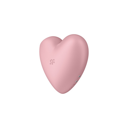 Cutie Heart - Air Pulse Stimulator en Vibratie - Licht Rood Pink - 5