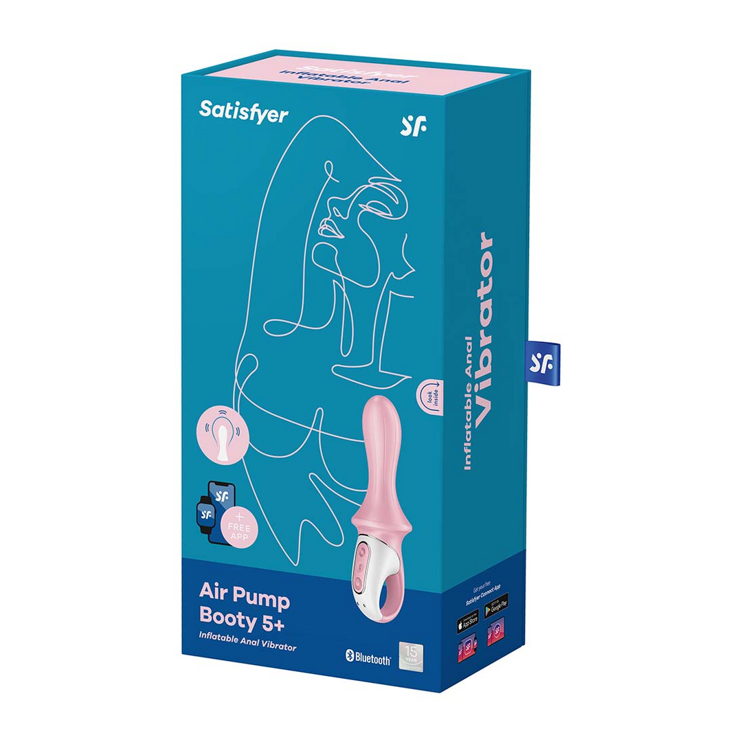 Luchtpomp Booty 5 - Opblaasbare Butt Plug - Rood Pink - 0