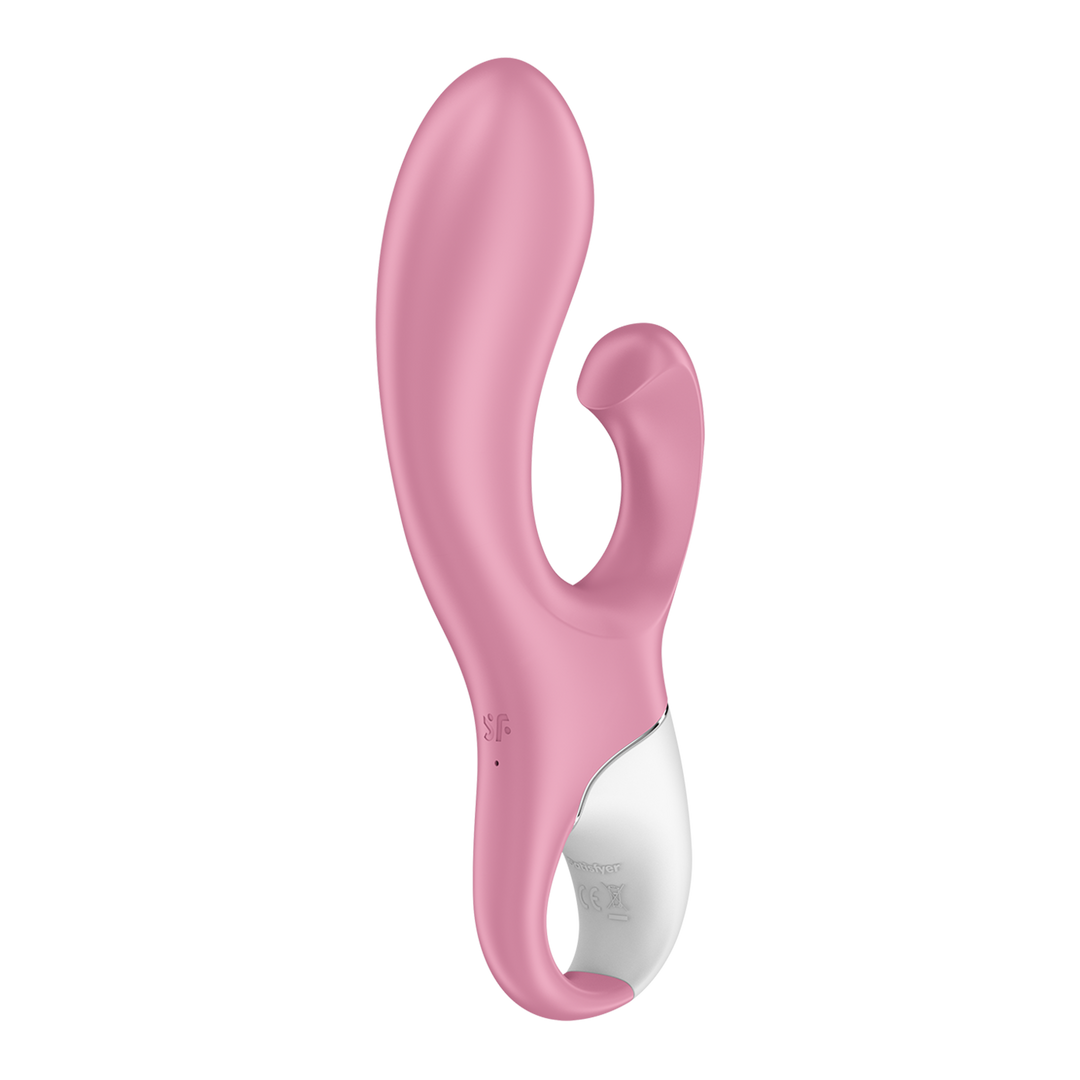 Air Pump Bunny 2 - Inflatable Rabbit Vibrator - Light Red Rot - 3