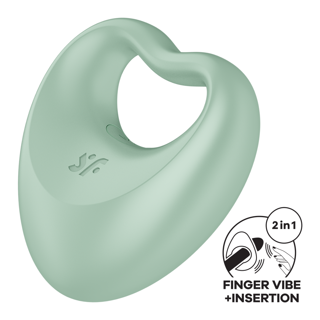Perfect Pair 3 - Hybrid Finger Vibrator - Groen Grün - 0
