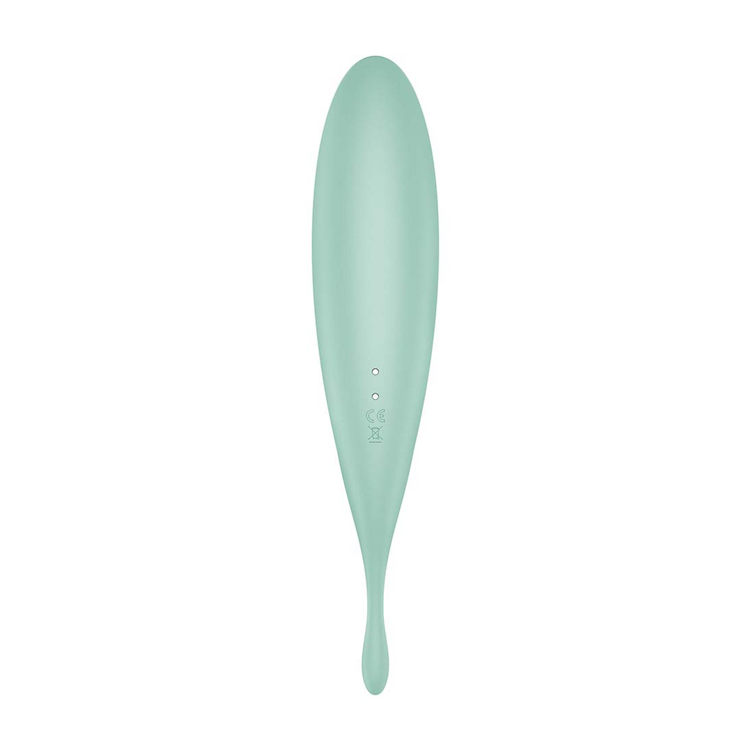 Twirling Pro - Tip Vibrator met App - Mint Grün - 2
